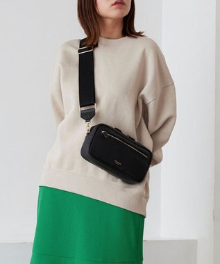 TOPKAPI 【TREASURE TOPKAPI】シュリンクレザー スクエア 2way ショルダー バッグ ブラック