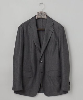 GOTAIRIKU セットアップ対応【カイテキ７機能】ドライジャージー ジャケット_ヘリンボーン柄(26年モデル) グレー×ヘリンボーン柄