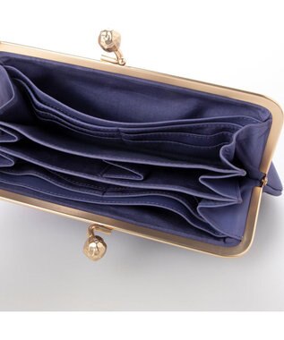 UNBILLION perche フラグメントケース付きアンティーク調ガマグチ長財布 ラベンダー