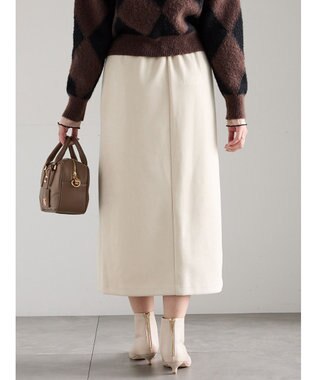 Te chichi スエードサイドZIPスカート オフホワイト