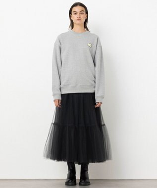 NAVE 【xNAVE】Six Sence Recordコラボ グラフィッククルースウェット ライトグレー系