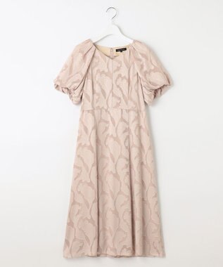 23区 L 【APPLAUDIR】シフォンカットジャガード ドレス ピンク系