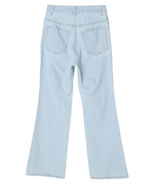 earth music&ecology センタースリットデニムパンツ Light Indigo
