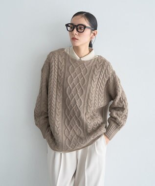 YECCA VECCA スキッパーオーバーシャツ Brown