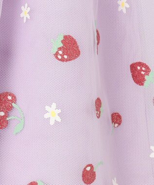 ANY KIDS 【チェリーベリーシリーズ】フルーツ チュール スカート ラベンダー系