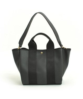 UNBILLION cachecache 太ショルダー付き2wayテープトートバッグ ブラック