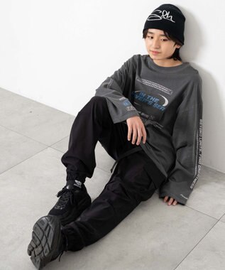 WEGO 【KIDS/ユニセックス着用ITEM】ストレッチトカーゴジョガーパンツ（JUNIOR） ブラック