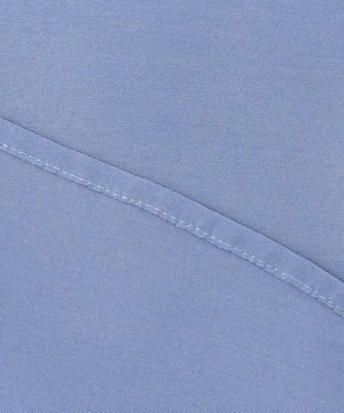 自由区 【洗える】ナチュラルタッチボウタイ ブラウス ライトブルー