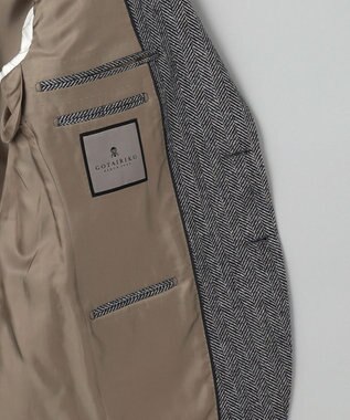 GOTAIRIKU 【尾州】カシミヤブレンド定番ヘリンボーン ジャケット(2024年モデル) グレー系8