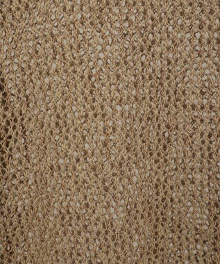 YECCA VECCA スラブメッシュルーズニット Camel