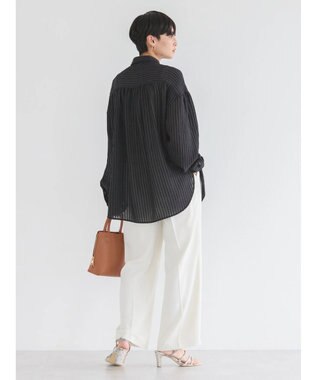 AMERICAN HOLIC ドビーストライプシャツ Black