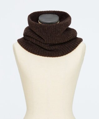 TOQUE 〈大草直子さんアドバイザー〉ベビーアルパカ×ウール縮絨ニットネックウォーマー ブラウン