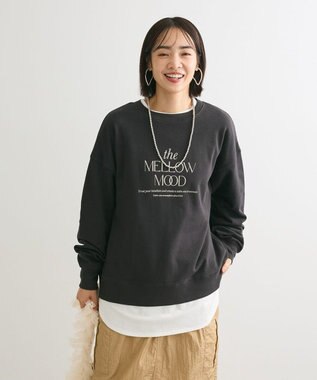 Green Parks アソートロゴミニ裏毛プルオーバー Dark Gray