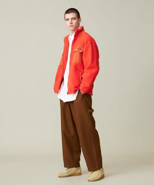 J.PRESS YORK STREET 【UNISEX】フリース フルジップブルゾン オレンジ系
