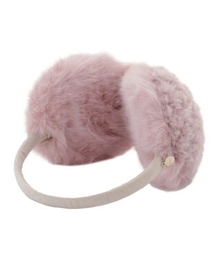 MOONBAT FURLA(フルラ)ファーMix コンパクト イヤマフ 無地 ピンク