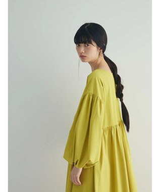 Green Parks armonia．２ｗａｙ袖ボリュームワンピース Yellow