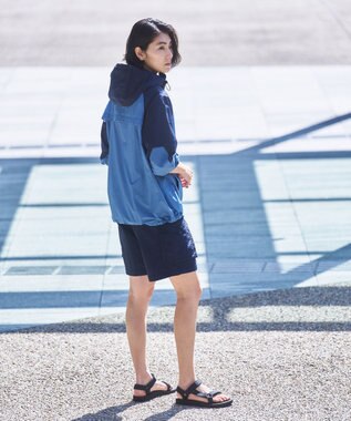 JOSEPH ABBOUD MOUNTAIN 【CREA掲載・ウエストストレッチ・ECO撥水・軽量】アウトドアイージーショーツ ネイビー系