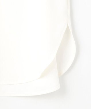 組曲 【KUMIKYOKU NAVY】ジョーゼットシフォン スタンドフリルブラウス パールホワイト系