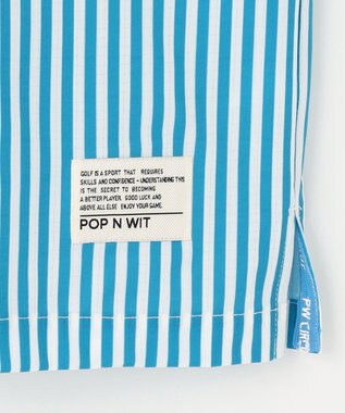 PW CIRCULUS 【高通気 / 軽撥水 / 軽量のDotAir 使用】【MEN】ストライプ柄オープンカラー サックスブルー系2