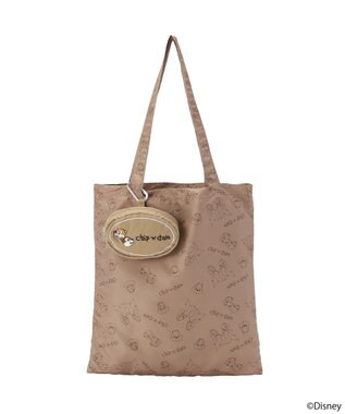 earth music&ecology 【予約】Disney/アソートポーチ付きエコバッグ ブラウン