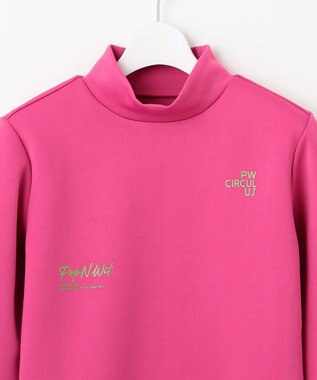 PW CIRCULUS 【ストレッチ / 快適 / 一枚でサマになる】【WOMEN】NEW ロングスリーブモック T ピンク系