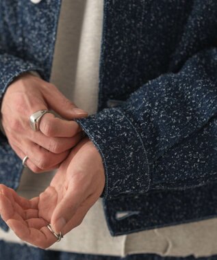 WEGO ネップデニムジャケット デニムインディゴ