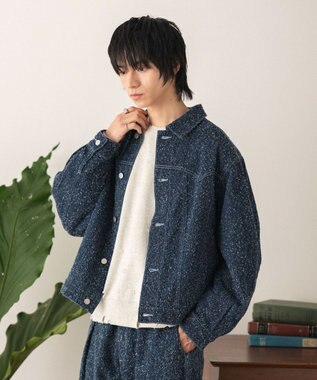 WEGO ネップデニムジャケット デニムインディゴ