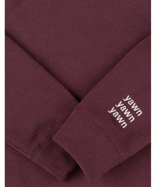 une nana cool 【綿100%】あくびのお嬢さんの裏毛プルオーバー ワイン