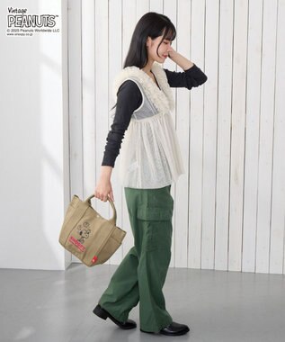 ROOTOTE 8442【スヌーピー】IP.デリ.ピーナッツ-0J 02：カーキ