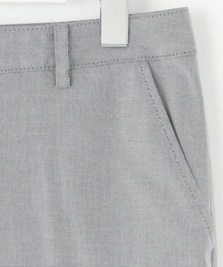 J.PRESS LADIES L 【セットアップ対応・洗える・撥水・防汚】コットンFITTYシャーク テーパード パンツ ライトグレー系