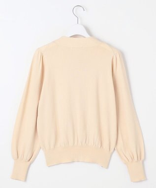 Feroux 【洗える】プチパールボウタイ ニット アイボリー系