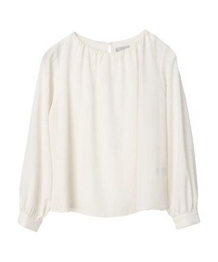 Green Parks ｅｆ－ｄｅ　ギャザーブラウス White