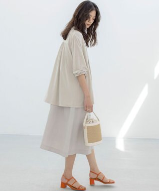 組曲 S 【WEB限定】ドレープジャージー カーディガン ベージュ系