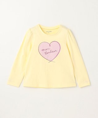 ANY KIDS 【WEB限定】7days プリント Tシャツ クリーム×ハートロゴ