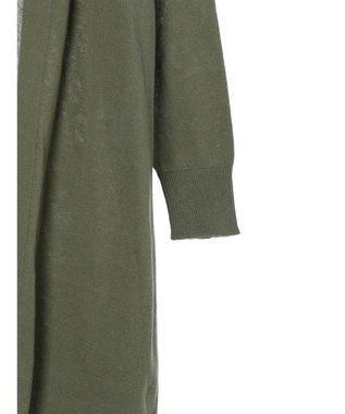 CRAFT STANDARD BOUTIQUE 裾スリットロングニットカーディガン Khaki