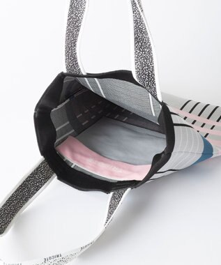 TRICOTE CHECK KNIT TOTE BAG / チェックニットトート 94L.GRAY