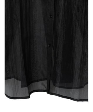 Green Parks ・ＥＬＥＮＣＡＲＥ　ＤＵＥ　シアーバックリボンチュニック Black