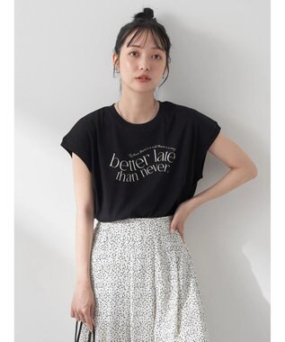 earth music&ecology ｂｅｔｔｅｒ　ｌａｔｅ　フレンチＴ Black