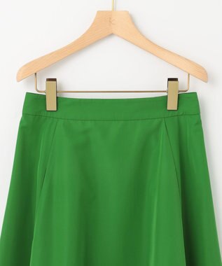 組曲 【5色展開・後ろゴム仕様】カラータフタ スカート ダークグリーン系