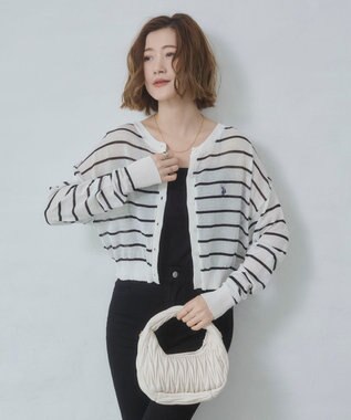 WEGO U.S. POLO ASSN.別注 シアーカーデ ホワイトボーダー