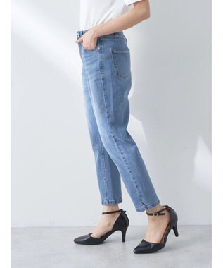 earth music&ecology クロップドデニムパンツ Light Indigo