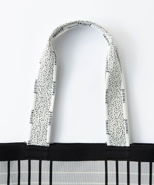 TRICOTE CHECK KNIT TOTE BAG / チェックニットトート 94L.GRAY