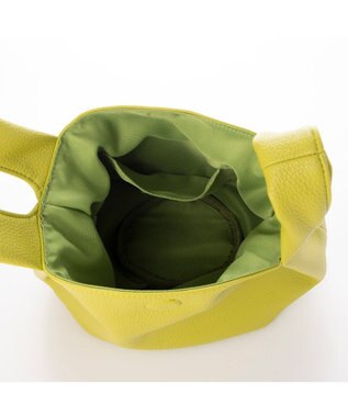 UNBILLION カシュカシュ cachecache / ラウンド型ワンハンドル手提げバッグ ライトグリーン