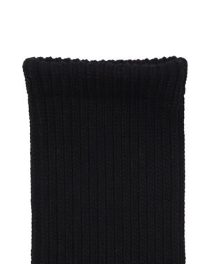 WEGO サポート付き無地リブソックス ブラック