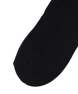 WEGO サポート付き無地リブソックス ブラック