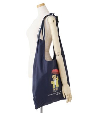 MOONBAT 【2WAY/撥水】POLO RALPH LAUREN レインベア ベルト付きレインバッグ ネイビーブルー
