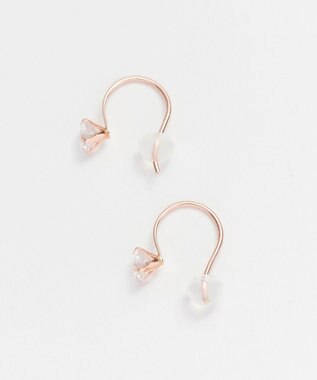 Phoebe 【K10RG】ブリリアンフックピアス ローズゴールド