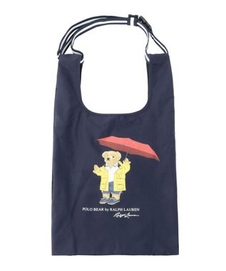 MOONBAT 【2WAY/撥水】POLO RALPH LAUREN レインベア ベルト付きレインバッグ ネイビーブルー