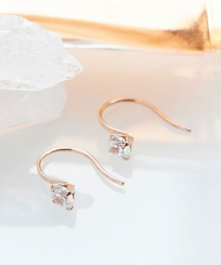 Phoebe 【K10RG】ブリリアンフックピアス ローズゴールド