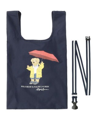MOONBAT 【2WAY/撥水】POLO RALPH LAUREN レインベア ベルト付きレインバッグ ネイビーブルー